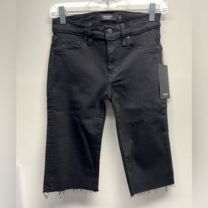 Hudson black Amelia knee shorts